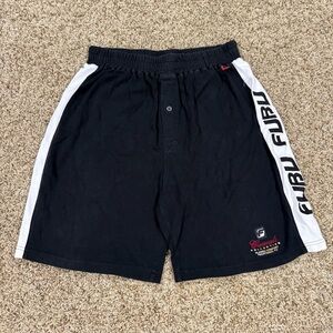 FUBU Vintage Y2K Baggy Streetwear Hip Hop Sweat Embroidered Shorts Sz.XL